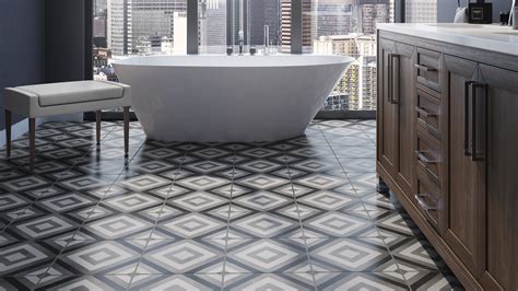 Each pattern is offered in 5" x 5" Field Tile and 12" x 5" Jolly Liner Trim. . Bedrosians tile